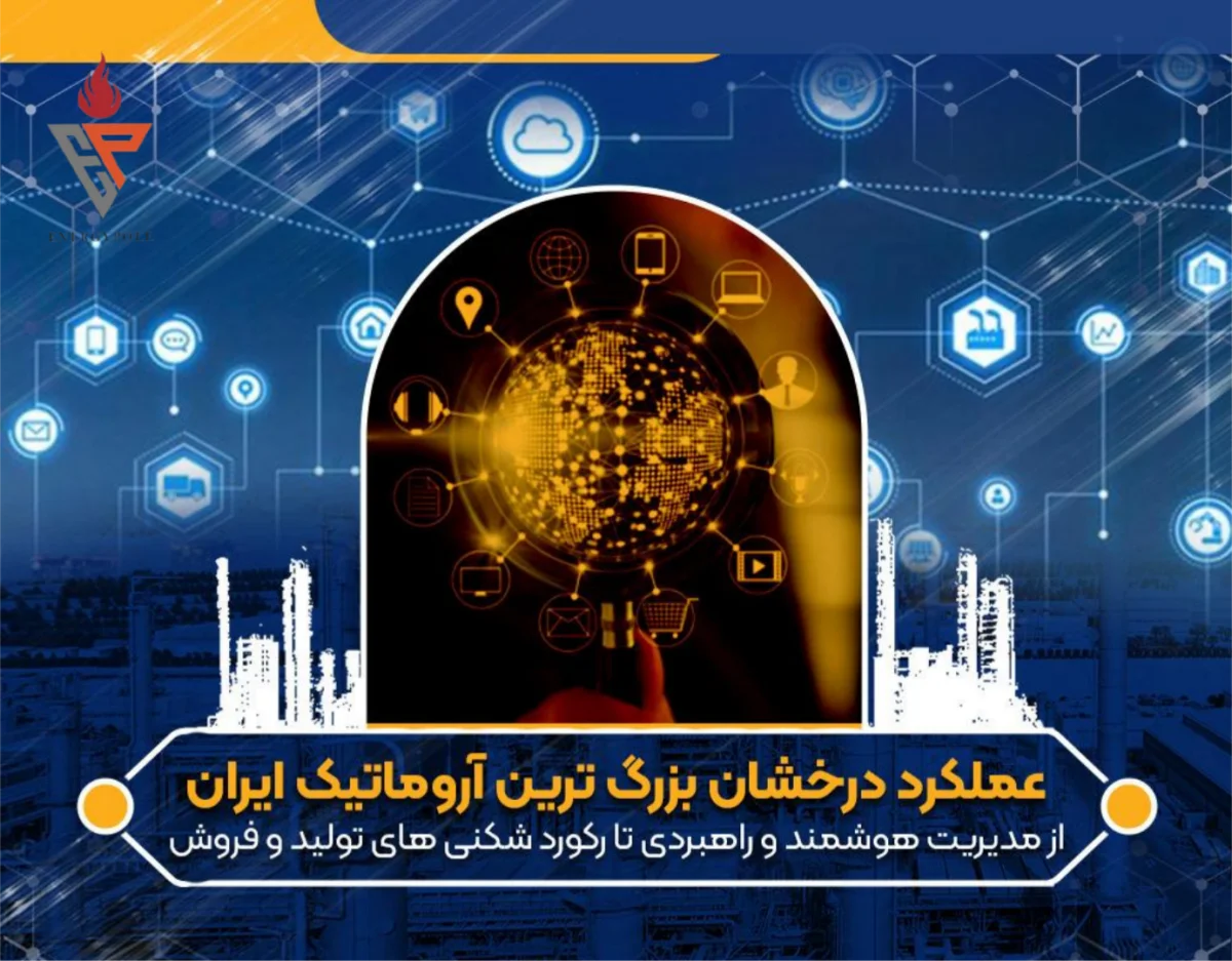 نوری درخشان تر از همیشه عملکرد درخشان بزرگ ترین آروماتیک ایران/از مدیریت هوشمند و راهبردی تا رکورد شکنی های تولید و فروش