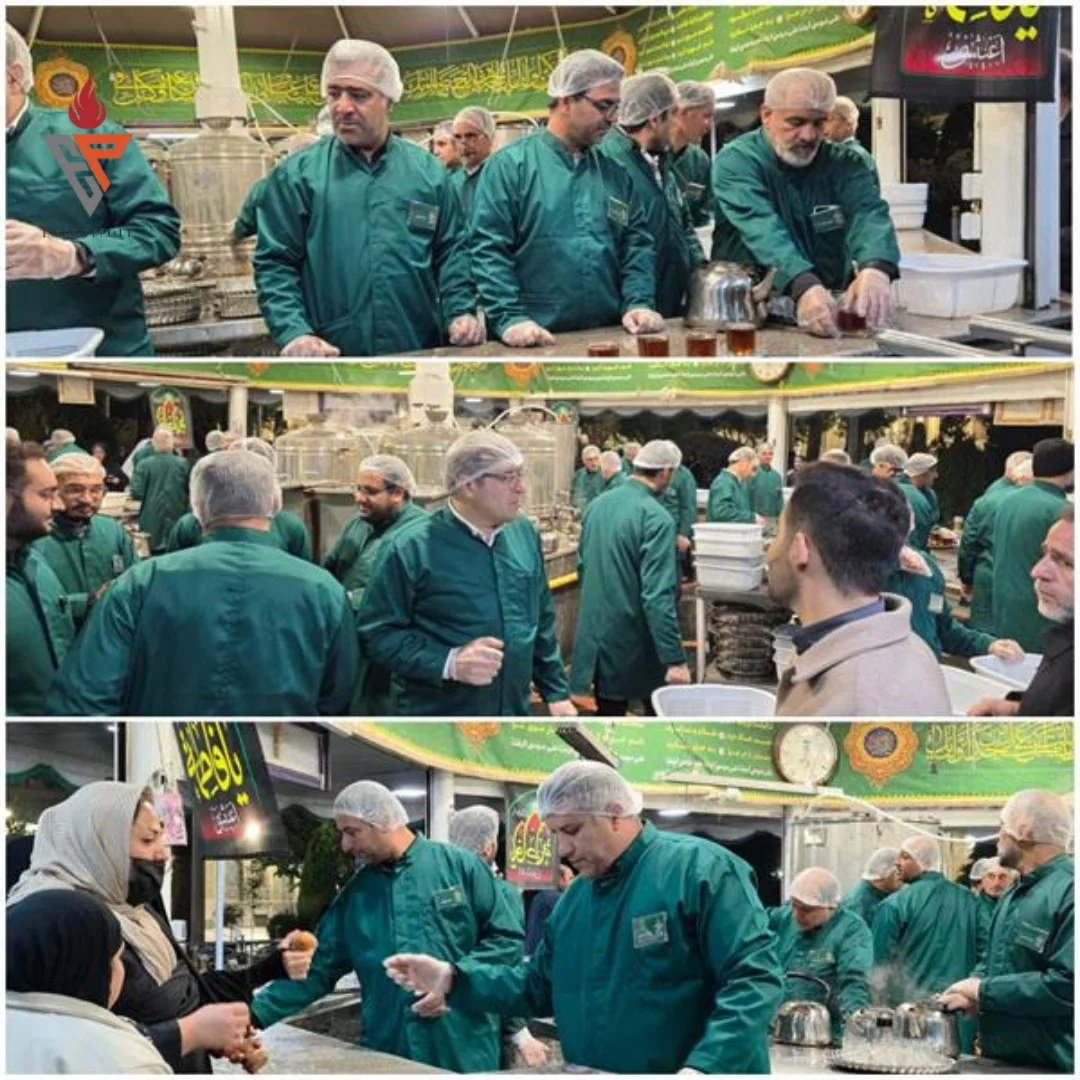 همزمان با ایام فاطمیه(س) خدمت رسانی مشترک پتروشیمی فارابی و پتروشیمی بوعلی سینا به زوار امام رضا(ع) در چایخانه رضوی