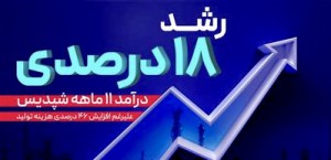 رشد ۱۸درصدی درآمد ۱۱ماهه شپدیس علیرغم افزایش ۴۶ درصدی هزینه تولید