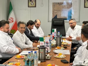 بازدید مدیرعامل ومدیران ارشد شرکت پتروشیمی جم از سایت پروژه شرکت توسعه پلیمر کنگان