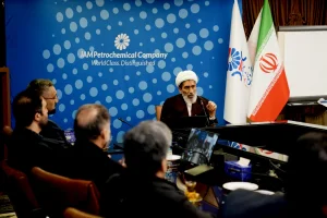  حضور حجت‌الاسلام هادی صادقی رئیس مرکز توسعه شوراهای حل اختلاف کشور در دفتر مرکزی پتروشیمی جم