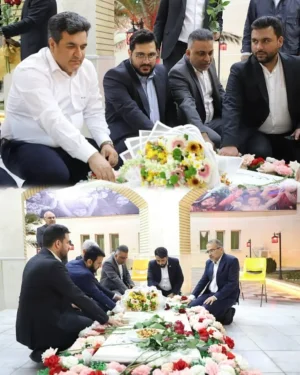  ادای احترام مدیران عامل شرکت‌های پارس و نوری بر مزار شهید گمنام شهرک پردیس
