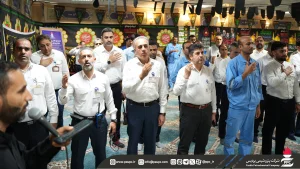 ادای احترام به قهرمانان وطن؛ آیین گرامیداشت شهدای جنگ ۱۲ روزه در پتروشیمی پردیس