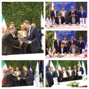 قد علم کردن فرآوردی‌ها در کنار بزرگان صنعت پتروشیمی
